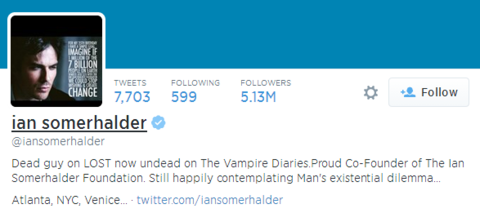 Ian Somerhalder - @iansomerhalder